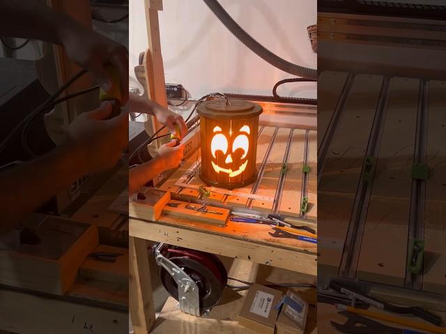 Halloween Project CNC Tutorial #diyhalloweendecor #epoxyresin #woodjackolantern #cncpumpkin #cncsvg