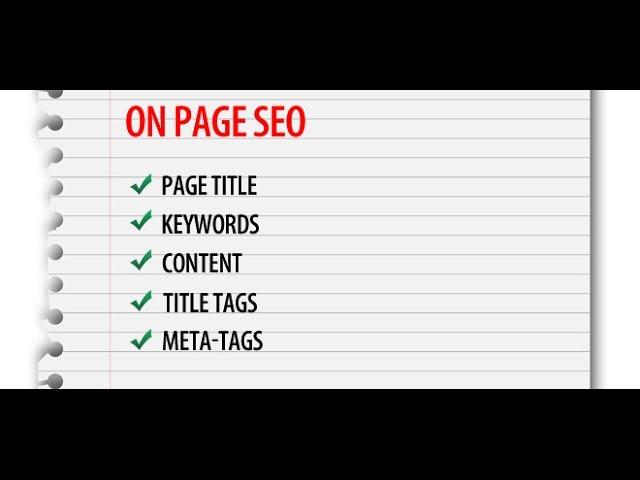 Top On-Page SEO Factors | On-Page SEO Tips