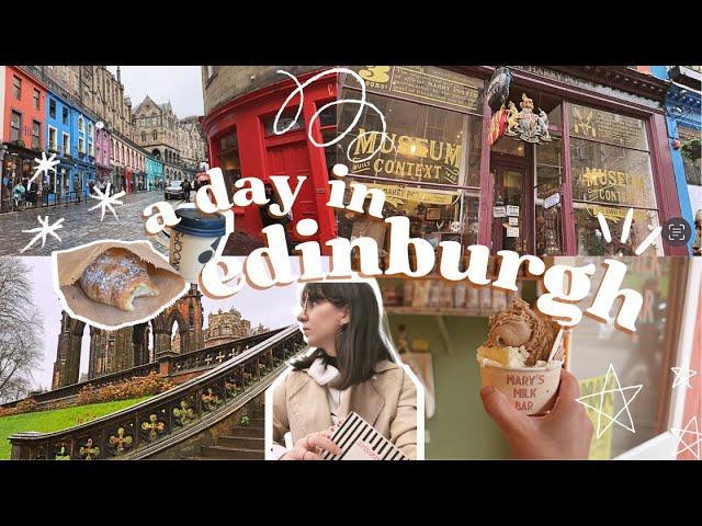 a day in Edinburgh Scotland VLOG | harry potter museum, old vintage book store & more