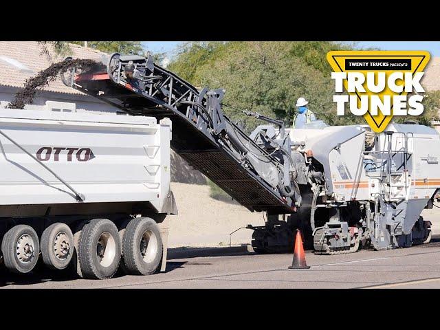 Milling Machine for Children | Truck Tunes for Kids | Twenty Trucks Channel | Cold Planer