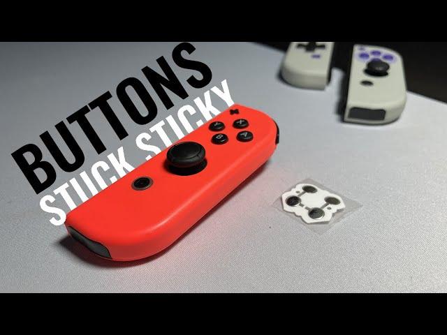 Fix Sticky and Stuck Nintendo Switch Joy Con Buttons || How to restore tactice feel back to buttons