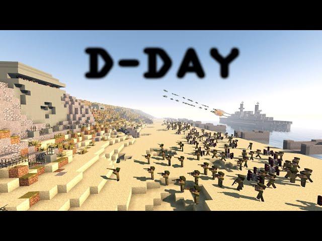 World War 2 in Minecraft - D-Day