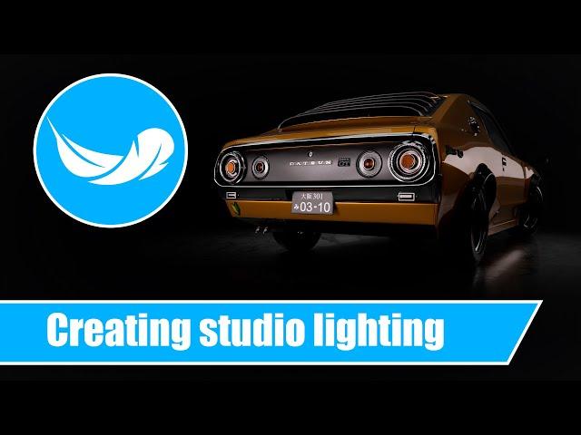 How to create and use a studio lighting in Light Tracer Render