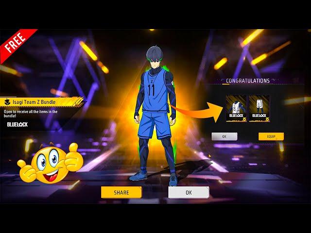 Isagi Ring Event Free Fire | Isagi Team Z Bundle Free Fire | Free Fire New Event