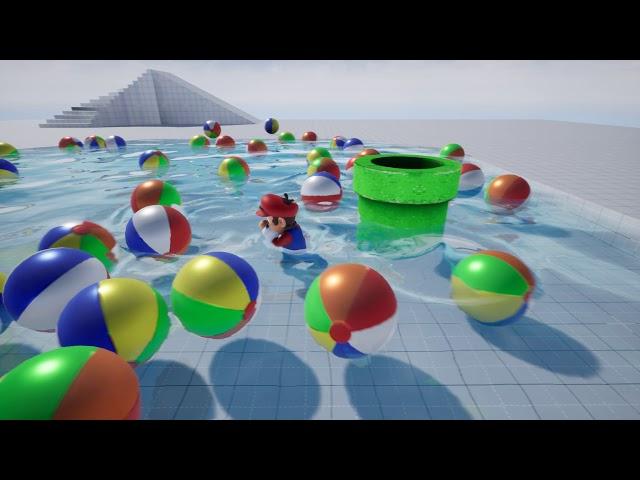 Unreal Engine - Shallow water test