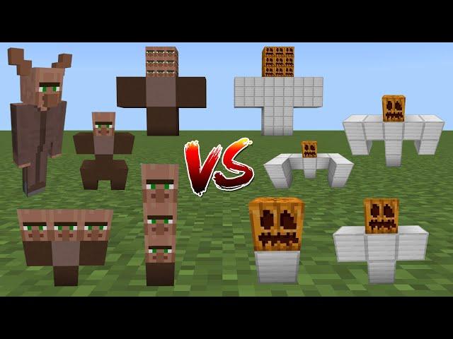 All Iron Golems vs All Villagers