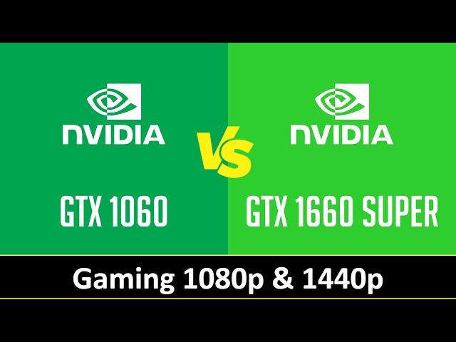 GTX 1060 vs GTX 1660 SUPER - Gaming 1080p 1440p (i7 12700KF)