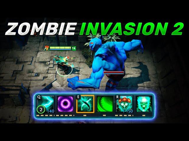 85 минут ДЕФАЕМ ЗОМБИ в Дота 2 Zombie Invasion 2