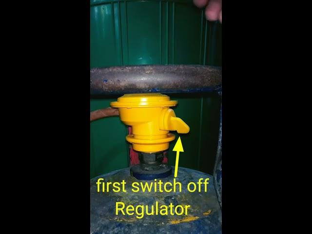 #shorts Gas Cylinder Regulator Fitting#How to remove and fix Gas regulator