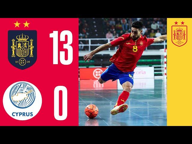 RESUMEN | España 13-0 Chipre | Fase de clasificación para el Mundial 2024 |  SEFUTBOL