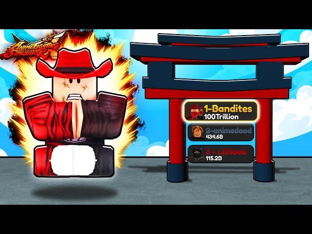 I Became The NUMBER 1 PLAYER In Roblox Anime Fighting Simulator X...