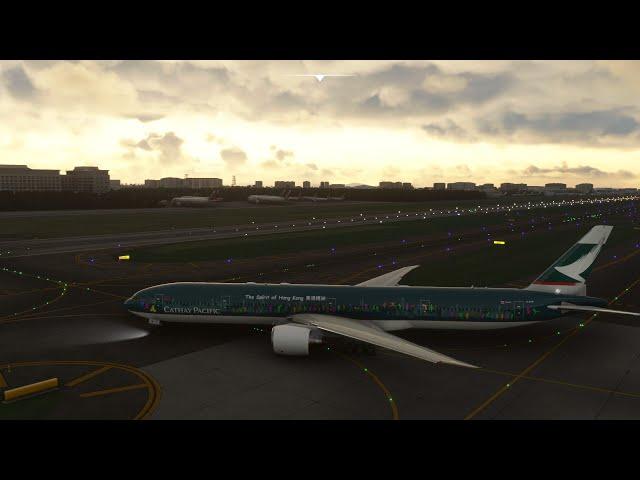 (4K) Full Flight/ Ultra Settings/ Manila - Hongkong/ Cathay Pacific Boeing 777-300ER/ MSFS 2020