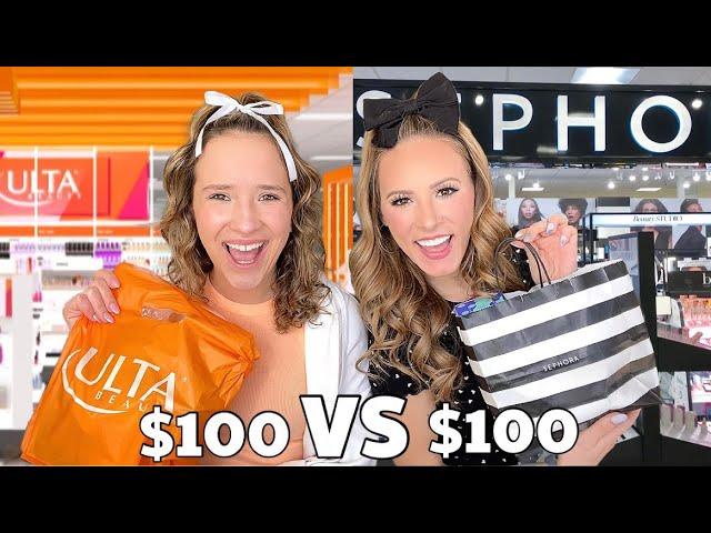 ULTA  VS SEPHORA  $100 SHOPPING CHALLENGE (WHICH IS BETTER?)