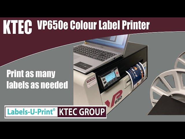 VIPColor VP650e - colour label printer - Labels-U-Print ® - KTEC GROUP UK