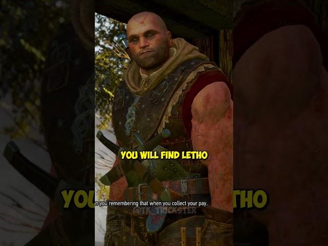 Did You Notice This Detail About Letho in The Witcher 3? #TheWitcher3