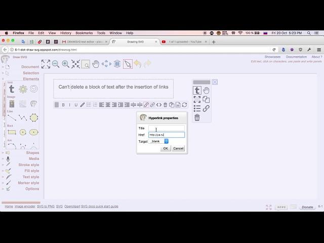 13. Can't delete a block of text after the insertion of links