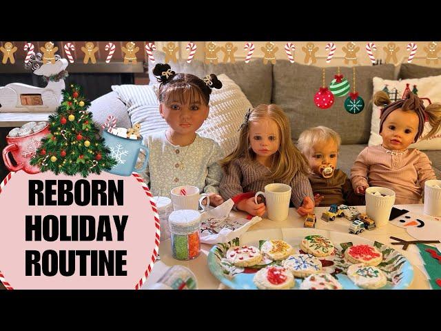 Reborn Dolls Family Holiday Routine  ️ Roleplay with ALL Five Dolls #reborn #roleplay #chrsitmas