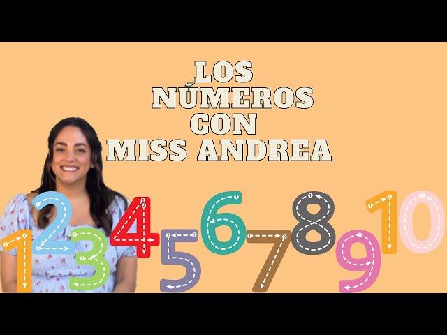 Los Números canción en Español con Miss Andrea | Numbers song in Spanish with Miss Andrea