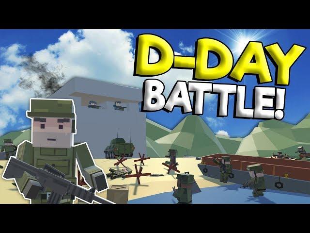 D-DAY MILITARY BEACH LANDING BATTLE! - Tiny Town VR War Gameplay - Oculus VR Game