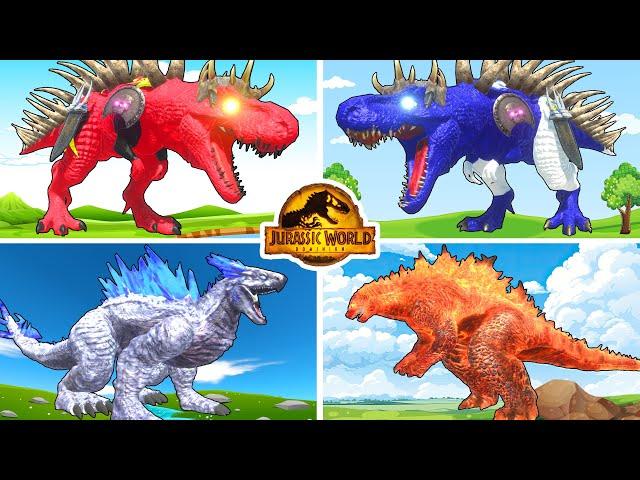 TYRANNOSAURUS REX vs ALL CARNIVORES HERBIVORES ULTIMATE DINOSAUR BATTLE - Jurassic World in ARBS