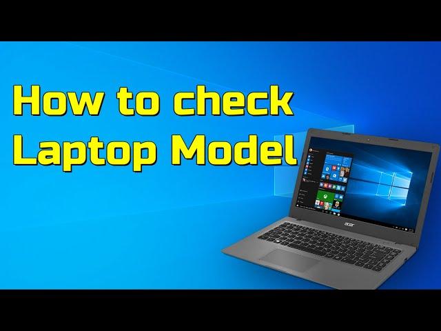 How to check laptop model | Laptop model number check