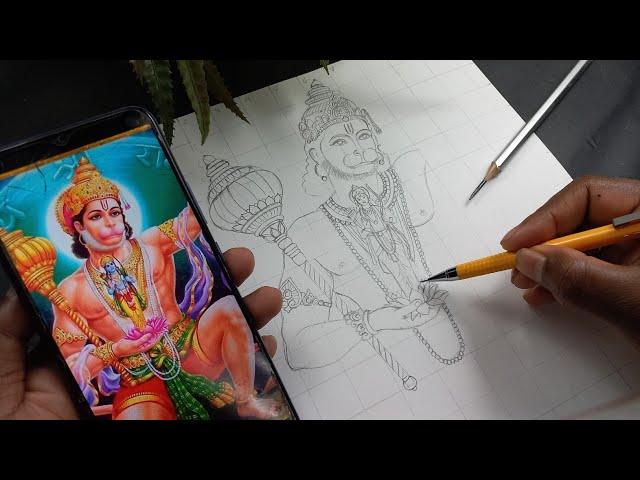 Hanuman ji Drawing, Lord Hanuman ji Drawing, Hanuman ji ki Drawing kese banaye, creative prasanta 