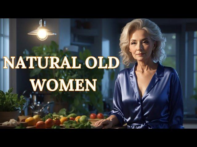 Natural Old Woman over 70  ELEGANCE Dressed  ELEGANT OUTFITS #2