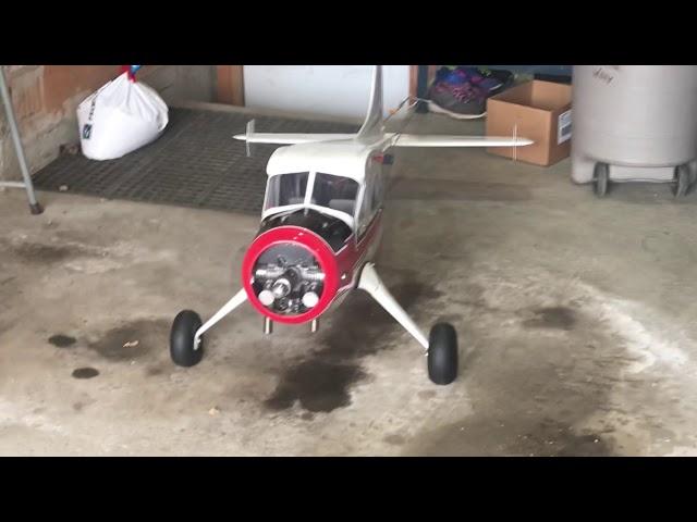 RCGF 30cc twin running in a Hanger 9 30cc Beaver