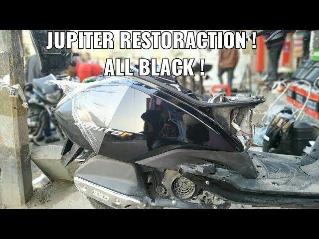 TVS Jupiter All Black Scooty Restoration ! 2016 model ! Jupiter modification ! by KS modification