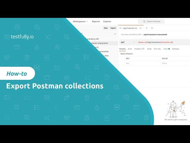 How to export a Postman collection