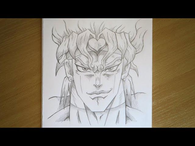 How to Draw Dio Brando | JoJo's Bizarre Adventure | Step By Step Drawing Tutorial