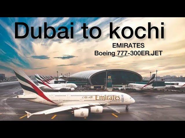 Emirates Boeing 777-300ER JET Economic Class from Dubai to Kochi |4k | August 2023 |