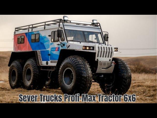 152 Hp | 4950 Kg Weight | An Uncompromising All-Terrain Vehicle | Sever Trucks Profi-Max Tractor 6x6