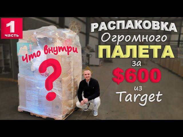 Открываем огромный палет за $600, не знаем что внутри! Купили палет из Target, удивлены результату!