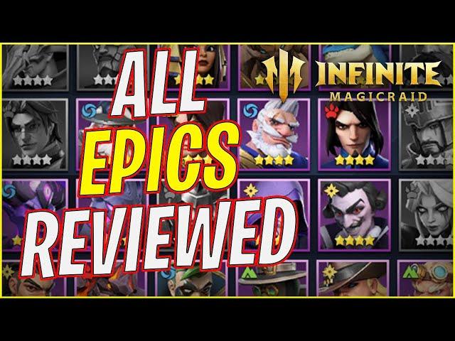 DON'T WASTE RESOURCES!! EVERY SINGLE EPIC REVIEWED | Infinite Magicraid