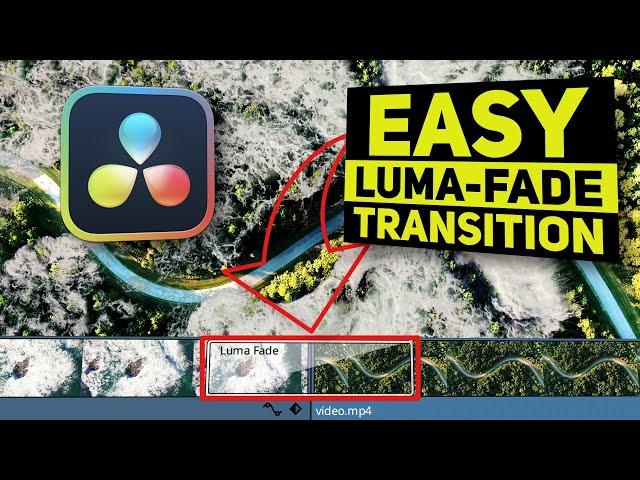 THIS is how to create a LUMA FADE TRANSITION | DaVinci Resolve 18