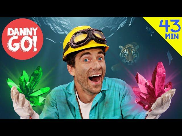 Gems, Tigers, Robots + more!  Floor is Lava Adventure Compilation | Danny Go! Songs for Kids