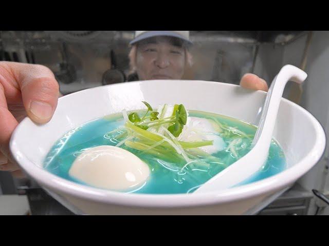 Eating Tokyo's Blue Ramen  ONLY in JAPAN