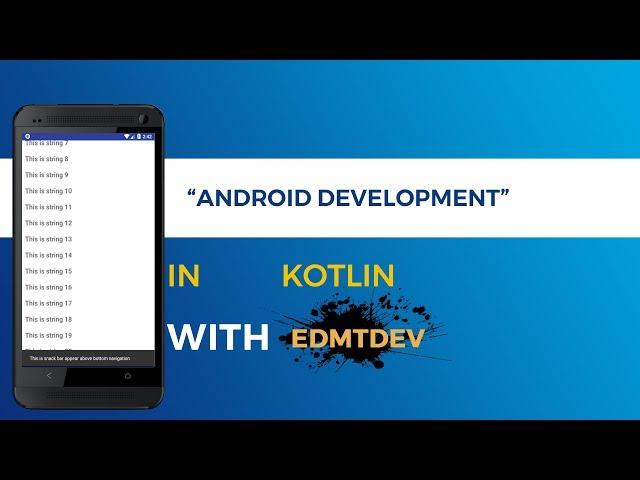 Kotlin Android Tutorial - Swipe Bottom Navigation View