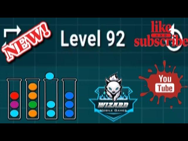 Ball Sort Puzzle Level 92 Color Sorting Games Level 092