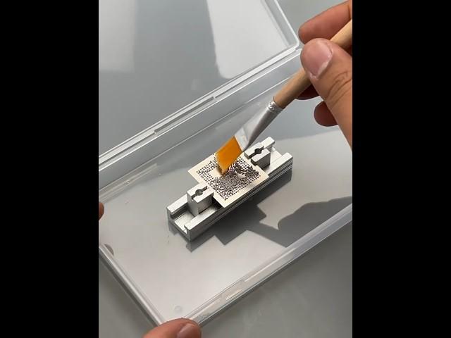 BGA Reballing Tutorial How To Use Direct Heating Stencil Small stencil holder kit for CPU GPU reball