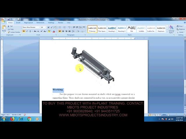 Design and Fabrication of Automatic Blackboard Mechanical Project-MBOTS INDUSTRY
