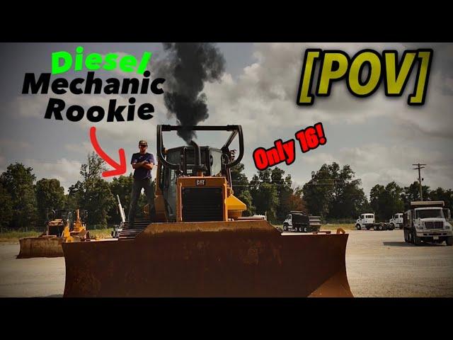 A Day As A 16 Yr Old Diesel Mechanic Rookie [POV]