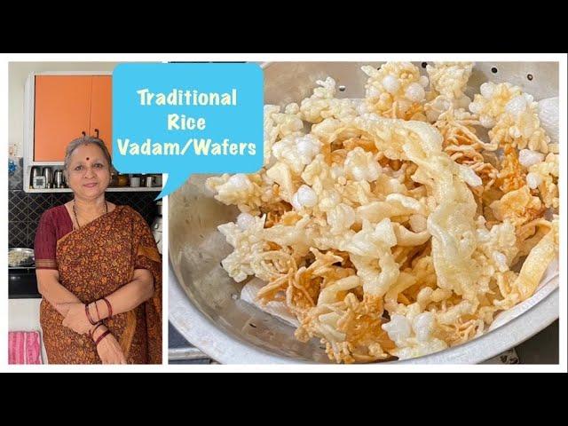 Traditional Rice Vadam/ Wafers/ Papad I  Crispy Snacks to be stored year round I