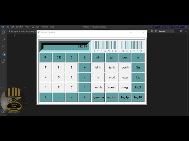 How to Create  Scientific Calculator using Python in Visual Studio Code - Part 1 of 3