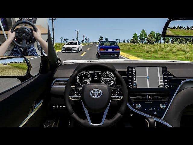 BeamNG Drive - 2023 Toyota Camry [Steering Wheel gameplay]