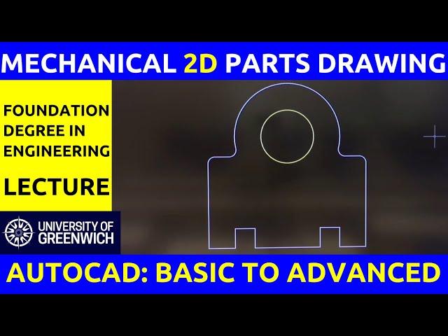 Mechanical 2D Parts Drawing 1 | Machine Parts Drawing | AutoCAD