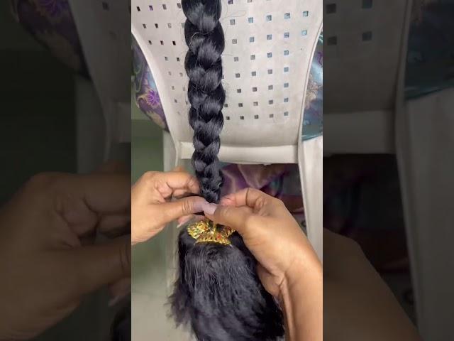 Traditional jadai using Net|jadai style|babyshower Hairstyle