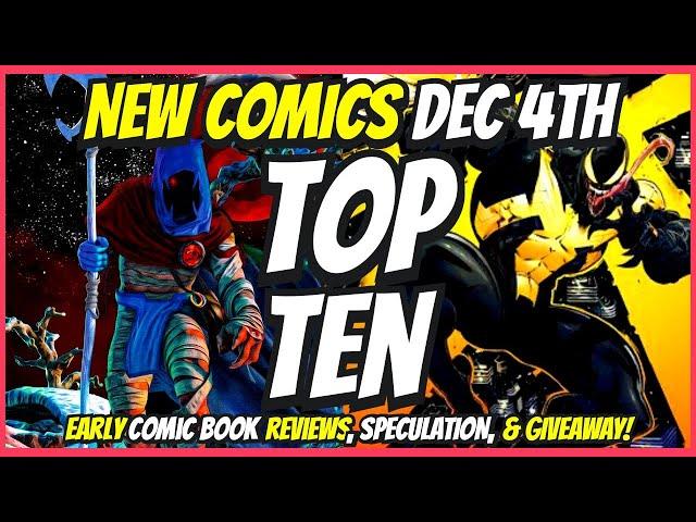 Top 10 New Comic Books December 4th 2024  Reviews, Covers, & Giveaway  Best NCBD Vids On YouTube