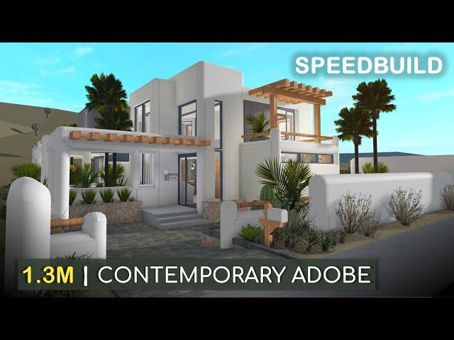 Building the Contemporary Adobe (1.2M) - Bloxburg Speedbuilds